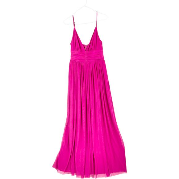 Lulu's NWT Women's Queen of the Evening Magenta Maxi Evening Dress - Size Medium - Picture 2 of 6
